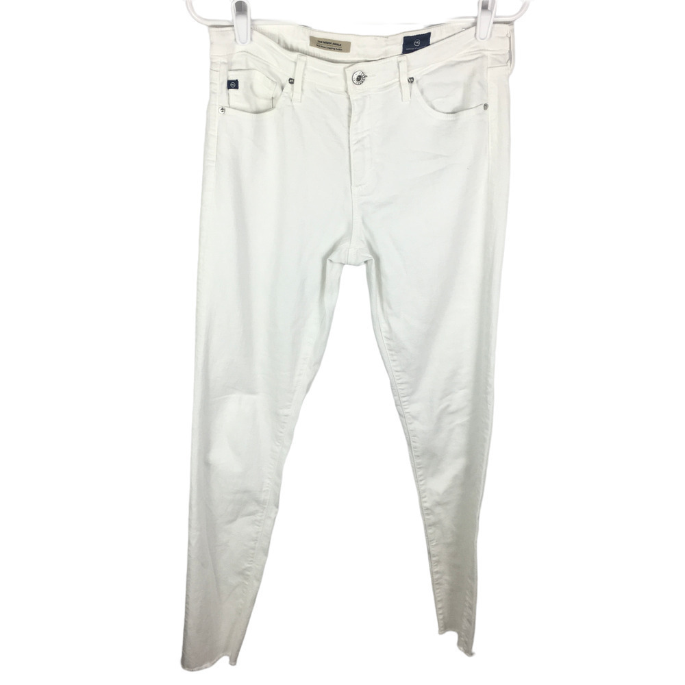 Ag Adriano Goldschmied White Legging Ankle Jeans